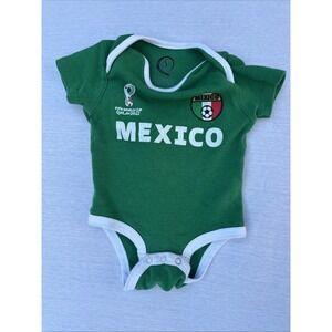 FIFA WORLD CUP 2022 Mexico National Team Infant Sz 6-9 Months 100% Cotton
